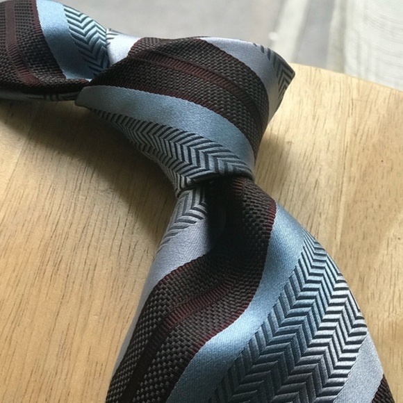 Ermenegildo Zegna Brown & Blue Striped - Picture 2 of 4